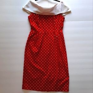 Vintage Red Polka Dot Dress